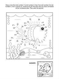 More free printable animal coloring pages and sheets can be found in the animal color page gallery. Connect The Dots Picture Puzzle And Coloring Page Underwater Life Themed With Fish Seabed Algae Bubbles And Little Crab Answer Included Royalty Free Cliparts Vectors And Stock Illustration Image 19549111