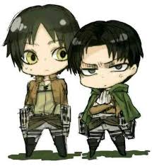 Attack on titan levi and eren. Attak On Titan Levi And Erin Haha Levi Is A Shortstack Attack On Titan Levi Chibi Attack On Titan Anime