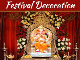 Colourful pencils you can try a theme décor this ganesh chaturthi. Ganesh Chaturthi 2018 Festival Decoration And Celebration Ideas My Decorative