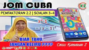 Jom Cuba 2 2 Soalan 3 Dan 4 Matematik Kssm Tingkatan 2 Youtube