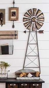 Rustic Metal Windmill Wall Decor Western Ranch Barn Farmhouse Large 43 X 14 Windmill Wall Decor Wall Decor Bedroom Summer Living Room Decor