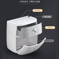 Hanging hardware and instructions included. Modern Bathroom Wall Mounted Shelf Storage Box Toilet Paper Dispenser Jump N Buy