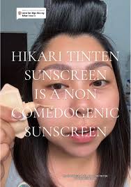 Hikari Tinted Sunscreen: Perfect for Acne Prone Skin