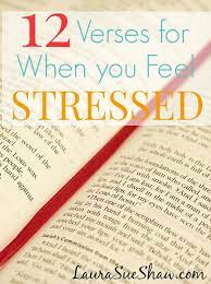  12 Verses For When You Feel Stressed Laura Sue Shaw Verses Words Inspirational Quotes