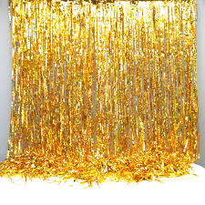 Gold Foil Party Curtain Backdrop Decoration Gold Foil Party Curtain Backdrops Hollywood Theme Party Decorations