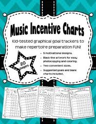 music incentive charts graphical trackers for big goals