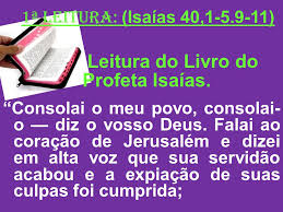Resultado de imagem para ISAIAS 40 - 1