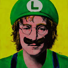 1Up Super Michael Bros, Painting by Andy Wario