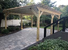 Large Pressure Treated Pine Pergola In Wood Dale Il Pergola White Pergola Pergola Designs