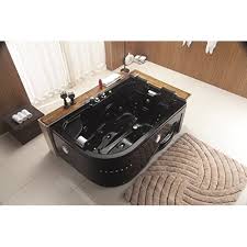 person bathtub black jacuzzi whirlpool
