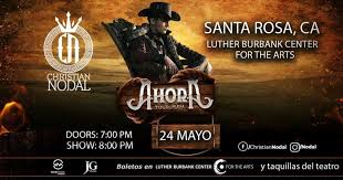 Jude campaign | latin power players 2019. Christian Nodal In Santa Rosa At Luther Burbank Center For The