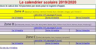 Informations pratiques et services de démarches en ligne à destination des élèves et de leur famille : Calendriers 2019 2020 Versions Modifiables Ressources Pe