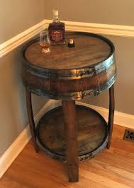 Whiskey Barrel Pub Table Handcrafted From A Whiskey Barrel Etsy In 2020 Whiskey Barrel Furniture Wine Barrel Table Wine Barrel Furniture
