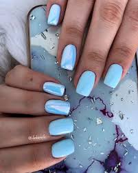 Maybe you would like to learn more about one of these? So Cute Short Acrylic Nails Ideas You Will Love Them Sns Nails Colors Short Acrylic Nails Baby Blue Nails