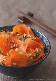 Salade De Carottes A L Asiatique Meilleur Avec Du Beurre Raw Food Recipes Vegetarian Recipes Healty Food