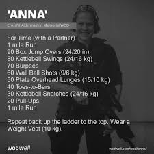 You must complete all reps of one movement before moving on to the next movement! Doitforanna Hero Crossfit Wod Anna Has Became Official Facebook