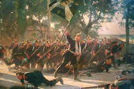 Advancing German Guards Franco Prussian War History War Military Art Military Artwork