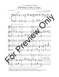 Publish, sell, buy and download sheet music and performance licenses! Christmas Time Is Here Satb By Lee Mendel J W Pepper Sheet Music