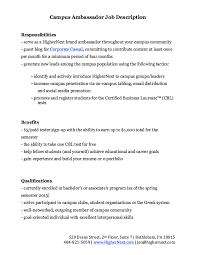 Campus Ambassador Job Description Resume Resumesdesign Data Entry Jobs Job Description Data Entry Job Description