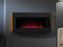 The units are easy to install and maintain. Classicflame 33 In Serendipity Matte Black Wall Hanging Electric Firep Electric Fireplaces Direct
