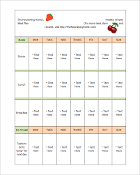 15 Meal Planning Templates Word Excel Pdf Free