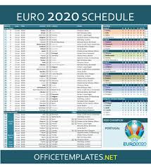 England favored to win group as they face croatia, longtime rivals scotland. Euro 2020 2021 Schedule And Scoresheet Officetemplates Net