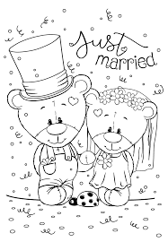 Coloring is a great activity for your little one. Wedding Day Coloring Pages For You