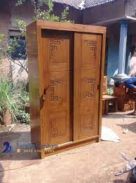 110 cm x 50 cm x 190 cm. Harga Lemari Baju 2 Pintu Kayu Jati Minimalis Jepara Fazaira