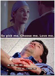 Knowing is better than wondering. Pick Me Choose Me Love Me Hurt So Much The Second Time Around The Call Back To This Was So Heartbreaking Greysanatomy