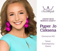 Introducing Junior Miss Iowa Contestant #3, Junior Miss Warren County