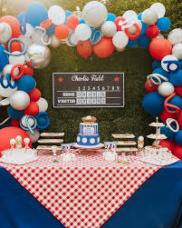 Birthday Table Decoration Ideas For Boys Baseball Birthday Party Dessert Table Decorations Kidsbirthdayparty K Baseball Birthday Party Decorations Baseball Theme Birthday Party Baseball Theme Party