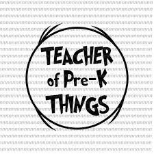 Teacher Of Pree K Things Svg Dr Seuss Svg Dr Seuss Vector Dr Seuss Quote Dr Seuss Design Cat In The Hat Svg Thing 1 Thing 2 Thing 3 Svg Png Dxf Eps Fil