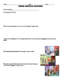 Sociology Deviance And Crime Chpt Crime Article Analysis Crime Articles Types Of Crimes Sociology