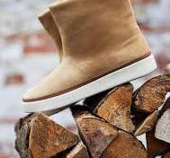 Dark Tan Waxed Suede Winter Boots