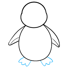 How To Draw A Penguin In A Few Easy Steps Easy Drawing Guides In 2020 Penguin Drawing Easy Penguin Drawing Easy Drawings