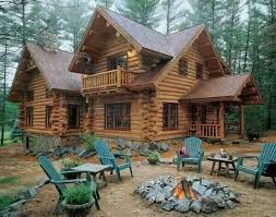 Yes Log House In The Middle Of The Woods Log Homes Log Cabin Homes Log Home Living