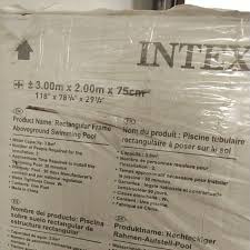 Intex Rectangular Frame Pool 3 00m X 2 00m X 75cm Shopee Philippines