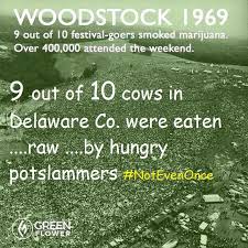 Woodstock Woodstock Woodstock 1969 Green Flowers