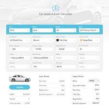 A few zero down deals happen to be on some of the most affordable cars on the market. Create A Car Lease Vs Loan Calculator Web Page Design Contest 99designs