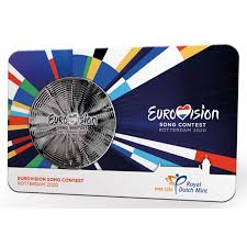 Hoe (vriendjes)politiek is het songfestival? Nederland 65 Jaar Eurovisie Songfestival Penning 2020 Coincard
