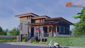 แบบบ านโมเด ร นช นคร ง 3 ห องนอน พ นท ใช สอย 100 ตรม doidea ด ไอเด ยบ าน ร ปแบบบ าน ออกแบบบ าน ผ งบ าน