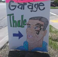 Garage sale sign that I saw today : funny