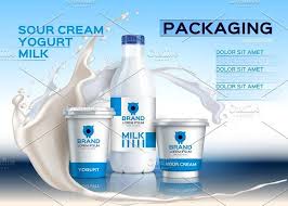 Vector Milk Package Mockup Milk Packaging Packaging Labels Design Milk Brands