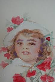 Winter Girl Painting, Girl With Flowers, Original Painting, Perfect  Painting Gift, Fine Art for Your Doll Room, Winter Girl Flowers Painting