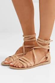 How are you wearing your ags? Beige Satira Leather Sandals Ancient Greek Sandals Net A Porter