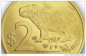 There is a magical quality to this giant. Uruguay Uruguay Nueva Moneda 2 2011 Animal Carpincho Lote X5