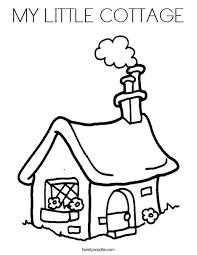Home alphabet animals artwork bible birthdays cartoons countries fairy tales fantasy flowers fruit holidays homes music nature people rainbows school space sports transportation video game characters weather color by numbers connect the dots dot puzzles simple shapes. My Little Cottage Coloring Page Twisty Noodle