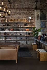 Could Be Cool To Do Open Built In Shelving Across The Walls In The Fan Room That Are Brick In The Back P Backstein Tapete Moderne Wohnung Rustikales Wohnzimmer