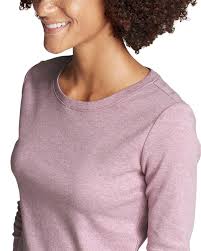 Women S Favorite Long Sleeve Crewneck T Shirt Eddie Bauer Long Sleeve Women Crew Neck Tee