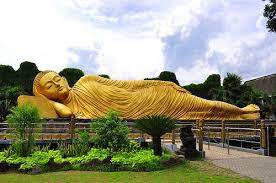 Sleeping Budha In Indonesia Mojokerto Famous Sculptures East Java